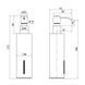 Дозатор для рідкого мила Qtap Liberty QTLIBBLM11522 Black SD00040038 фото 2