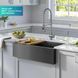 Кухонна мийка з фартухом 835х514 мм, колір чорний графіт KWF Kore Kraus KWF410-33/PGM фото 2