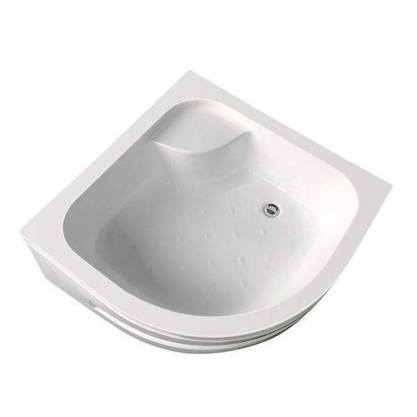 TISZA MELY душова кабіна 90*90*200см, на глибокому піддоні, профіль білий, скло "Zuzmara" 599-187 фото