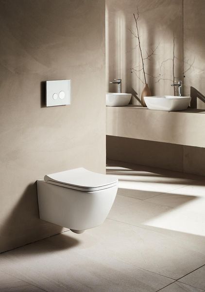 SOLO Rectangular унітаз підвісний, сидіння тверде Slim slow-closing 51*35,5*33 см 13-55-111 фото
