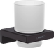 Склянка для зубних щіток настінна колір чорний матовий ADDSTORIS Hansgrohe 41749670 фото 1