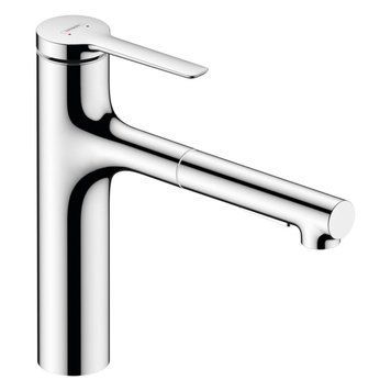 Змішувач hansgrohe Zesis M33 sBox з витяжним душем для кухонної мийки, хром 74804000 74804000 фото