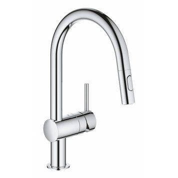 Змішувач для кухні з висувним виливом 379 мм, колір хром 32321002 Grohe 32321002 фото