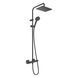VERNIS SHAPE душова система Showerpipe 230 з термостатом, 1jet, колір чорний матовий 26286670 фото 1